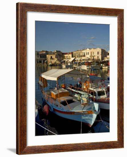 Fishing Boats, Rethymnon, Crete, Greek Islands, Greece, Mediterranean-Adam Tall-Framed Photographic Print