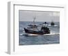 Fishing Boats Returning to Harbour, Guilvinec, Finistere, Brittany, France, Europe-Peter Richardson-Framed Photographic Print