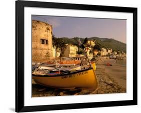 Fishing Boats, Riviera Di Ponente, Laigueglia, Liguria, Portofino, Italy-Walter Bibikow-Framed Photographic Print