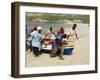 Fishing Boats, Tarrafal, Santiago, Cape Verde Islands, Africa-R H Productions-Framed Premium Photographic Print