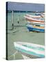 Fishing Boats Tied Up, Isla Mujeres, Quintana Roo, Mexico-Julie Eggers-Stretched Canvas