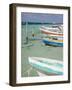 Fishing Boats Tied Up, Isla Mujeres, Quintana Roo, Mexico-Julie Eggers-Framed Photographic Print