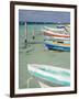 Fishing Boats Tied Up, Isla Mujeres, Quintana Roo, Mexico-Julie Eggers-Framed Photographic Print