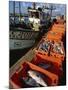 Fishing Boats Unloading, Sagres, Algarve, Portugal, Europe-Neale Clarke-Mounted Photographic Print