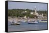 Fishing Boats, Vizhinjam, Trivandrum, Kerala, India, Asia-Balan Madhavan-Framed Stretched Canvas