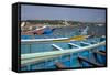 Fishing Boats, Vizhinjam, Trivandrum, Kerala, India, Asia-Balan Madhavan-Framed Stretched Canvas