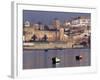 Fishing Boats with 17th century Kasbah des Oudaias, Morocco-Merrill Images-Framed Photographic Print