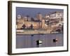 Fishing Boats with 17th century Kasbah des Oudaias, Morocco-Merrill Images-Framed Photographic Print