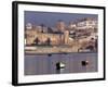 Fishing Boats with 17th century Kasbah des Oudaias, Morocco-Merrill Images-Framed Photographic Print