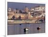 Fishing Boats with 17th century Kasbah des Oudaias, Morocco-Merrill Images-Framed Photographic Print