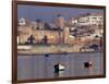 Fishing Boats with 17th century Kasbah des Oudaias, Morocco-Merrill Images-Framed Photographic Print