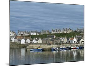 Fishing Boats with Creels at Anchor in Harbour at Findochty, Grampian, Scotland-Lousie Murray-Mounted Photographic Print