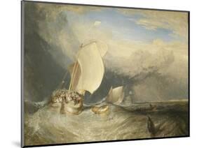 Fishing Boats with Hucksters Bargaining for Fish, 1837-38-J. M. W. Turner-Mounted Giclee Print