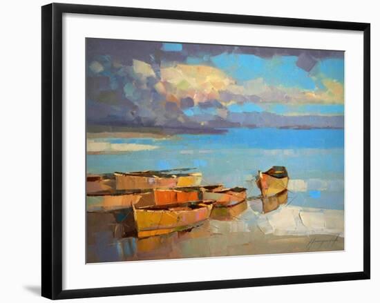 Fishing Boats-Vahe Yeremyan-Framed Art Print