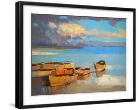 Fishing Boats-Vahe Yeremyan-Framed Art Print