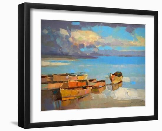 Fishing Boats-Vahe Yeremyan-Framed Art Print