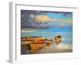 Fishing Boats-Vahe Yeremyan-Framed Art Print