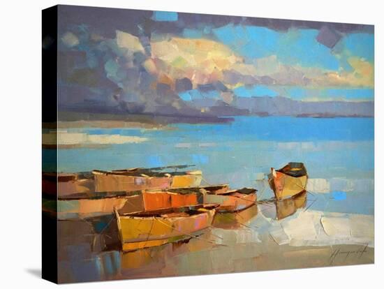 Fishing Boats-Vahe Yeremyan-Stretched Canvas