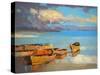 Fishing Boats-Vahe Yeremyan-Stretched Canvas