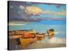 Fishing Boats-Vahe Yeremyan-Stretched Canvas