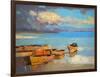 Fishing Boats-Vahe Yeremyan-Framed Premium Giclee Print