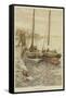 Fishing Boats-null-Framed Stretched Canvas