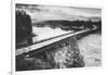 Fishing Bridge Scene in Black and White, Yellowstone National Park-Vincent James-Framed Photographic Print