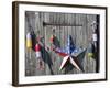 Fishing Buoys on the Side of a Barn in New Hampshire, Usa-Dan Bannister-Framed Photographic Print