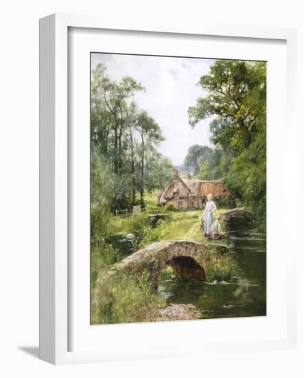 Fishing by the Bridge-Henry John Yeend King-Framed Giclee Print