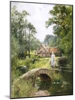 Fishing by the Bridge-Henry John Yeend King-Mounted Giclee Print