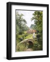 Fishing by the Bridge-Henry John Yeend King-Framed Giclee Print