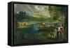 Fishing, c.1862-63-Edouard Manet-Framed Stretched Canvas