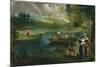 Fishing, c.1862-63-Edouard Manet-Mounted Giclee Print