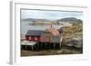 Fishing Cabin on the Island of Villa Near Rorvik, West Norway, Norway, Scandinavia, Europe-David Lomax-Framed Photographic Print