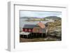 Fishing Cabin on the Island of Villa Near Rorvik, West Norway, Norway, Scandinavia, Europe-David Lomax-Framed Photographic Print