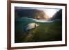 Fishing. Close-Up Shut of a Fish Hook under Water-Rocksweeper-Framed Photographic Print