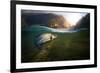 Fishing. Close-Up Shut of a Fish Hook under Water-Rocksweeper-Framed Photographic Print