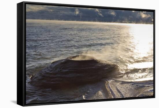 Fishing Cone Geyser with Freezing Mists-Eleanor-Framed Stretched Canvas