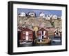 Fishing Cottages, Smogen, Sweden-Walter Bibikow-Framed Photographic Print