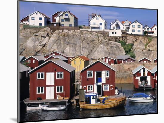 Fishing Cottages, Smogen, Sweden-Walter Bibikow-Mounted Photographic Print