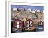 Fishing Cottages, Smogen, Sweden-Walter Bibikow-Framed Photographic Print