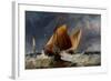 Fishing Craft Off the Eddystone Lighthouse-Richard Beavis-Framed Giclee Print