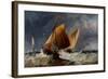 Fishing Craft Off the Eddystone Lighthouse-Richard Beavis-Framed Giclee Print