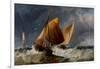 Fishing Craft Off the Eddystone Lighthouse-Richard Beavis-Framed Giclee Print