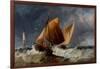 Fishing Craft Off the Eddystone Lighthouse-Richard Beavis-Framed Giclee Print