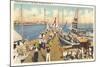 Fishing Docks, Atlantic City, New Jersey-null-Mounted Art Print