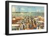 Fishing Docks, Miami, Florida-null-Framed Art Print