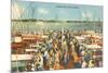 Fishing Docks, Miami, Florida-null-Mounted Art Print