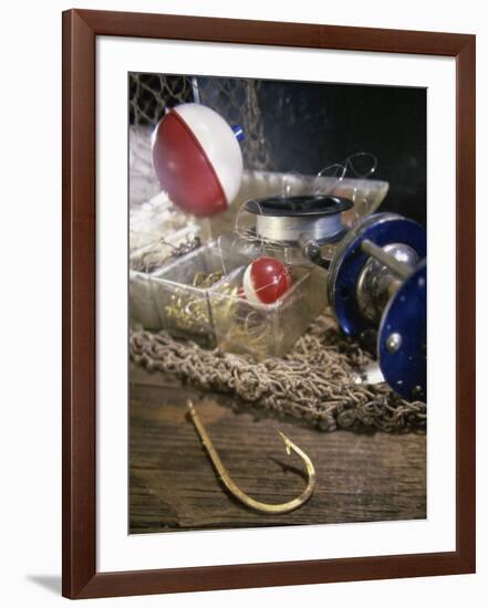 Fishing Equipment in a Box-null-Framed Photographic Print