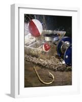 Fishing Equipment in a Box-null-Framed Photographic Print